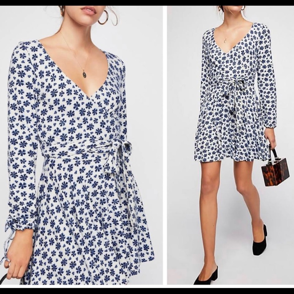 Free People wrap style dress size S - Picture 3 of 13